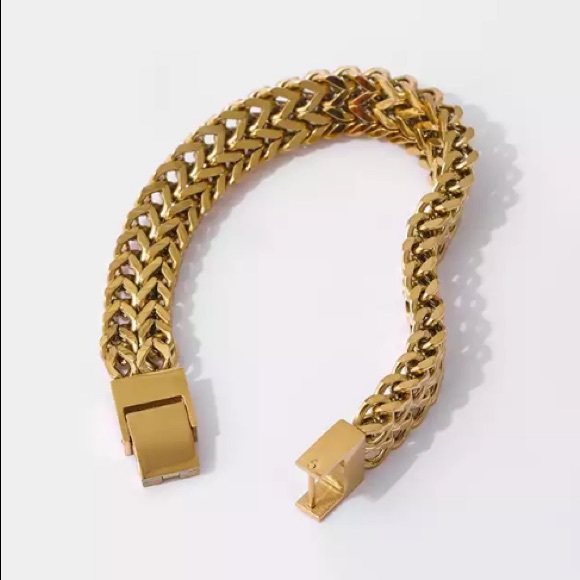 💛Gold  plated chain bracelet - Picture 2 of 6